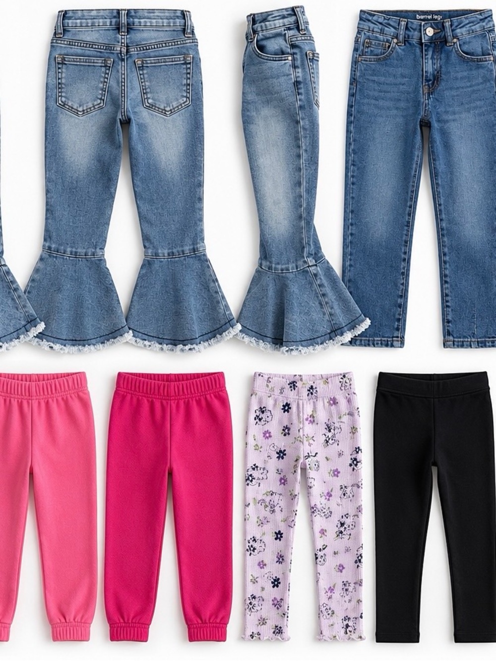 Girls’ Clothing Bundle 7 Piece Jeans & Leggings